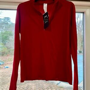 Fabletics Vibrant Red Long Sleeve Top